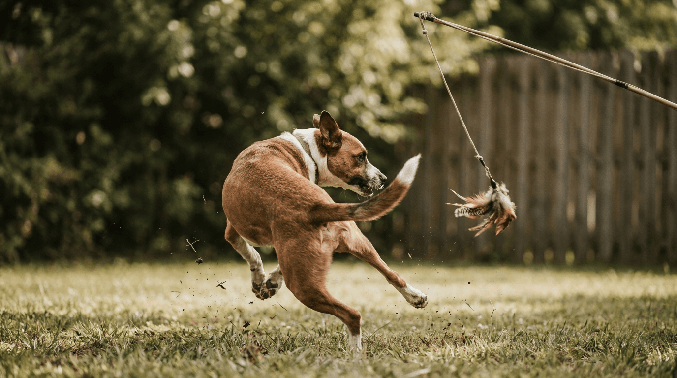 How to Use a Flirt Pole for Dogs (The 10-Minute Exhaustion Tool)